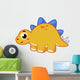 Cute Illustration Stegosaurus Wall Decal Design 6