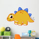 Cute Illustration Stegosaurus Wall Decal Design 6