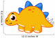 Cute Illustration Stegosaurus Wall Decal Design 6