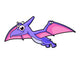 Cute Illustration Flying Pterodactyl Wall Decal