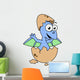Cute Illustration Baby Pterodactyl Wall Decal