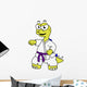 Illustration Stegosaurus Practicing Karate Wall Decal