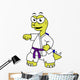 Illustration Stegosaurus Practicing Karate Wall Decal