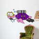 Illustration Loch Ness Monster Wall Decal