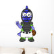 Illustration Parasaurolophus Baseball Catcher Wall Decal