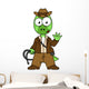 Illustration Parasaurolophus Dressed as Wall Decal