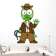 Illustration Parasaurolophus Dressed as Wall Decal
