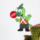 Illustration Parasaurolophus Traffic Enforcer Wall Decal