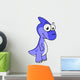 Cute Illustration Parasaurolophus Dinosaur Wall Decal Design 2