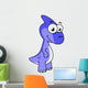 Cute Illustration Parasaurolophus Dinosaur Wall Decal Design 2