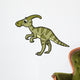 Cute Illustration Parasaurolophus Dinosaur Wall Decal Design 1