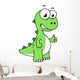 Cute Illustration Tyrannosaurus Rex Wall Decal Design 2