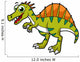 Cute Illustration Smiling Spinosaurus Wall Decal