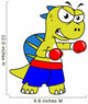 Illustration Spinosaurus Boxing Wall Decal