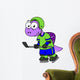 Illustration Spinosaurus Hockey Player Wall Decal