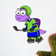 Illustration Spinosaurus Hockey Player Wall Decal