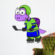 Illustration Spinosaurus Hockey Player Wall Decal