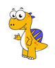 Cute Illustration Spinosaurus Wall Decal Design 3