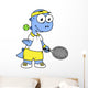 Illustration Tyrannosaurus Rex Tennis Wall Decal