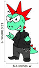 Illustration Tyrannosaurus Rex Dressed Wall Decal Design 3