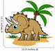 Cute Triceratops Tropical Climate Wall Decal