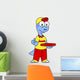 Illustration Brontosaurus Delivery Person Wall Decal