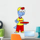 Illustration Brontosaurus Delivery Person Wall Decal