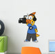Illustration Parasaurolophus Camera Operator Wall Decal