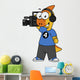 Illustration Parasaurolophus Camera Operator Wall Decal