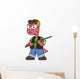 Illustration Spinosaurus Hunter with Wall Decal