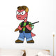 Illustration Spinosaurus Hunter with Wall Decal