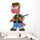 Illustration Spinosaurus Hunter with Wall Decal