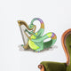 Illustration Plateosaurus Playing Harp Wall Decal