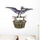 Illustration Pteranodon Carrying Basket Wall Decal