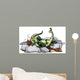 Illustration Hadrosaurus Relaxing Jacuzzi Wall Decal