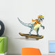 Illustration Raptor Skateboarding Wall Decal