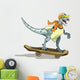 Illustration Raptor Skateboarding Wall Decal
