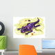 Illustration Anteosaurus Sunbathing with Wall Decal
