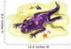 Illustration Anteosaurus Sunbathing with Wall Decal