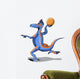 Illustration Iguanodon Playing Basketball Wall Decal