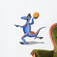 Illustration Iguanodon Playing Basketball Wall Decal