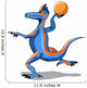 Illustration Iguanodon Playing Basketball Wall Decal