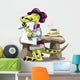 Illustration Raptor Poet Thinking Wall Decal