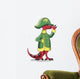 Illustration Tyrannosaur Rex Dressed Wall Decal