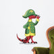 Illustration Tyrannosaur Rex Dressed Wall Decal