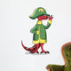 Illustration Tyrannosaur Rex Dressed Wall Decal