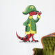 Illustration Tyrannosaur Rex Dressed Wall Decal