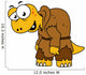 Cartoon Illustration Dinosaur Hunchback Wall Decal