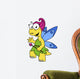 Cartoon Illustration Fairysaur Dinosaur Wall Decal