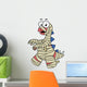 Illustration Stegosaurus Dressed up Wall Decal